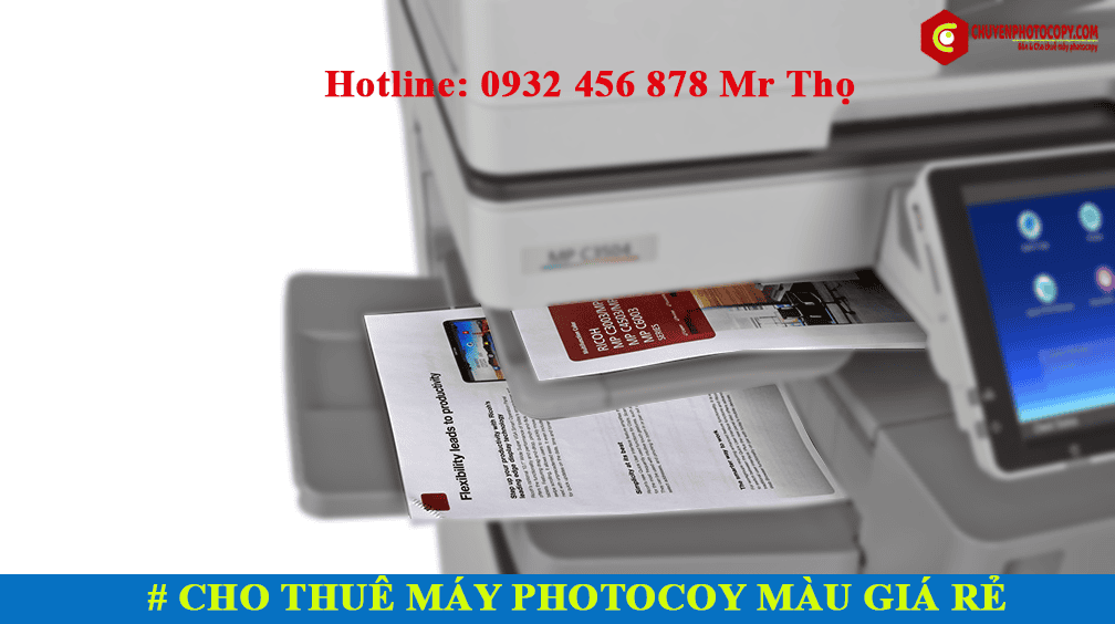 dịch vụ cho thuê máy photocopy màu giá rẻ