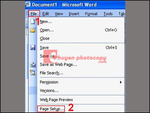 Nhấn File