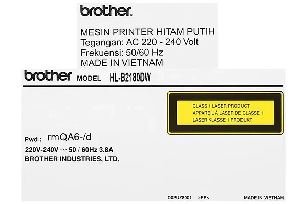 Máy in laser trắng đen đơn năng Brother HL-B2180DW - Ảnh 14
